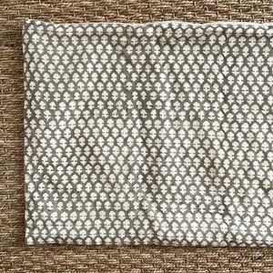 14x36 Lumbar Pillow Cover Sage Green Block Print